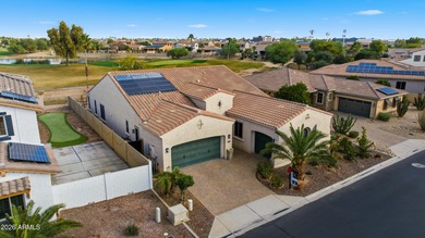 Beautiful SOLAR OWNED home has unobstructed golf course views on Palm Valley Golf Club  in Arizona - for sale on GolfHomes.com, golf home, golf lot