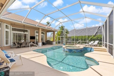 Desirable Grand Cayman model with Screened-in pool with spa on Binks Forest Golf Club in Florida - for sale on GolfHomes.com, golf home, golf lot