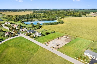Gorgeous and spacious almost 1 acre lot with no backyard on Whitetail Ridge Golf Course in Illinois - for sale on GolfHomes.com, golf home, golf lot