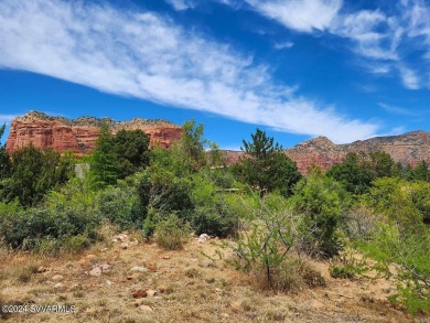 Stunning red rock views of Courthouse and Bell Rock from this on Canyon Mesa Country Club in Arizona - for sale on GolfHomes.com, golf home, golf lot