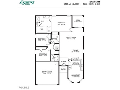 This charming 2019 well cared for 3/2 Eastham floorplan with on Sabal Springs Golf and Racquet Club in Florida - for sale on GolfHomes.com, golf home, golf lot