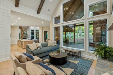 Introducing a brand new, light-filled modern mountain residence on Burlingame Country Club in North Carolina - for sale on GolfHomes.com, golf home, golf lot