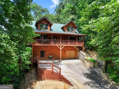 Mountain chalet with views of Sharptop Mountain in the Amenity on Bent Tree Golf Course in Georgia - for sale on GolfHomes.com, golf home, golf lot