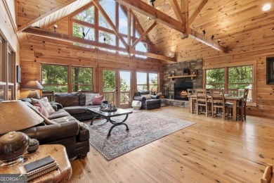 Mountain chalet with views of Sharptop Mountain in the Amenity on Bent Tree Golf Course in Georgia - for sale on GolfHomes.com, golf home, golf lot