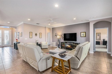 Located directly on the golf course, this sleek and modern home on Tampa Bay Golf and Country Club in Florida - for sale on GolfHomes.com, golf home, golf lot