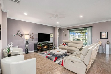Located directly on the golf course, this sleek and modern home on Tampa Bay Golf and Country Club in Florida - for sale on GolfHomes.com, golf home, golf lot