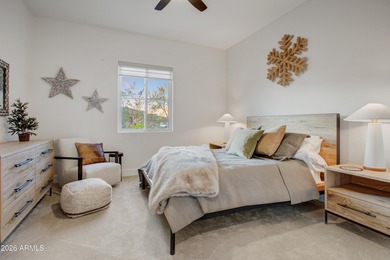 Built in 2022, this exceptional Bellago residence is located on Superstition Mountain Club - Lost Gold in Arizona - for sale on GolfHomes.com, golf home, golf lot