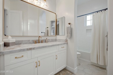 Built in 2022, this exceptional Bellago residence is located on Superstition Mountain Club - Lost Gold in Arizona - for sale on GolfHomes.com, golf home, golf lot