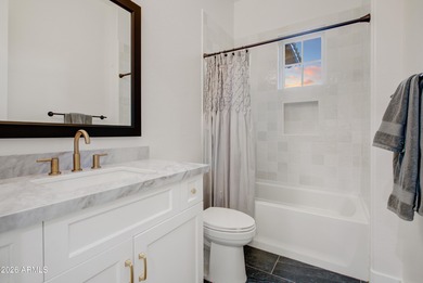 Built in 2022, this exceptional Bellago residence is located on Superstition Mountain Club - Lost Gold in Arizona - for sale on GolfHomes.com, golf home, golf lot