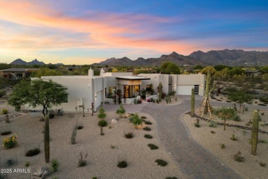 Discover Modern Desert Luxury, set on a private 1.52-ACRE on The Country Club At DC Ranch in Arizona - for sale on GolfHomes.com, golf home, golf lot