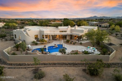 Discover Modern Desert Luxury, set on a private 1.52-ACRE on The Country Club At DC Ranch in Arizona - for sale on GolfHomes.com, golf home, golf lot