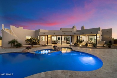 Discover Modern Desert Luxury, set on a private 1.52-ACRE on The Country Club At DC Ranch in Arizona - for sale on GolfHomes.com, golf home, golf lot
