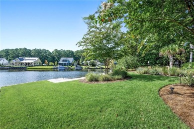 Incredible custom home on the water with bulkhead and boat slip on Hampton Hall Club in South Carolina - for sale on GolfHomes.com, golf home, golf lot