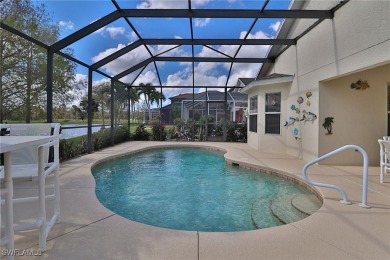 Outstanding lake and golf course views in this 4 bedroom pool on Stoneybrook Golf Club in Florida - for sale on GolfHomes.com, golf home, golf lot