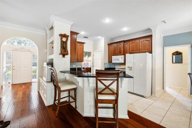 This beautiful home features many upgrades to include crown on River Hills Country Club in Florida - for sale on GolfHomes.com, golf home, golf lot