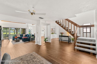 Spectacular lake, golf course, and tree-lined views! A welcoming on Suntree Country Club in Florida - for sale on GolfHomes.com, golf home, golf lot