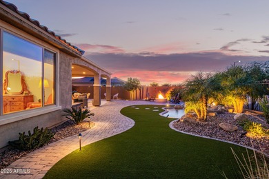 Experience luxury living and unforgettable Arizona evenings in on Copper Canyon Golf Club in Arizona - for sale on GolfHomes.com, golf home, golf lot