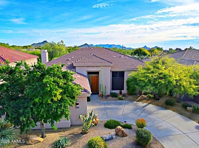 This stunning Edmunds home sits on a superior south facing golf on Legend Trail Golf Club in Arizona - for sale on GolfHomes.com, golf home, golf lot