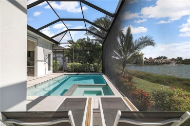 A stunning showcase of modern luxury living in Miromar Lakes on Miromar Lakes Golf Club in Florida - for sale on GolfHomes.com, golf home, golf lot