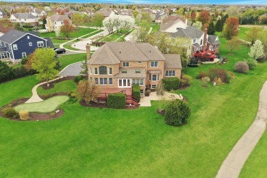 Prepare to be captivated by this remarkable brick Colonial home on Hawthorn Woods Country Club in Illinois - for sale on GolfHomes.com, golf home, golf lot