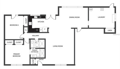 Updated and move in ready concrete block house on lake with on North Lakes Golf Course in Florida - for sale on GolfHomes.com, golf home, golf lot