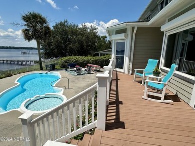 Over an Acre, directly on the White Oak River! In-Ground Pool on Silver Creek Golf Club in North Carolina - for sale on GolfHomes.com, golf home, golf lot