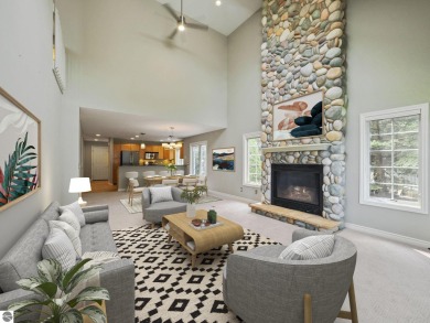 Bass Lake front Quality Condo with sunset views. Tile, Granite on Elk Rapids Golf Club in Michigan - for sale on GolfHomes.com, golf home, golf lot