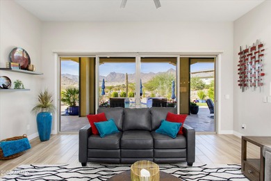 GOLF COURSE, MOUNTAIN VIEWS, POOL, SPA, FIRE-PIT, OUTDOOR on Verrado Golf Club  in Arizona - for sale on GolfHomes.com, golf home, golf lot