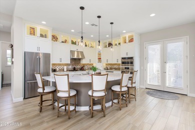 GOLF COURSE, MOUNTAIN VIEWS, POOL, SPA, FIRE-PIT, OUTDOOR on Verrado Golf Club  in Arizona - for sale on GolfHomes.com, golf home, golf lot