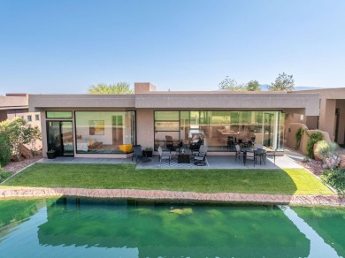 This spectacular home on the 6th Hole of the Entrada Golf Course on Entrada at Snow Canyon in Utah - for sale on GolfHomes.com, golf home, golf lot