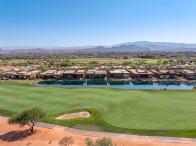 This spectacular home on the 6th Hole of the Entrada Golf Course on Entrada at Snow Canyon in Utah - for sale on GolfHomes.com, golf home, golf lot