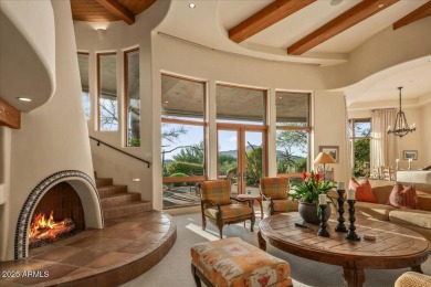 This spectacular custom home is a true desert retreat, ideally on The Boulders Resort Golf Club in Arizona - for sale on GolfHomes.com, golf home, golf lot