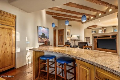 This spectacular custom home is a true desert retreat, ideally on The Boulders Resort Golf Club in Arizona - for sale on GolfHomes.com, golf home, golf lot