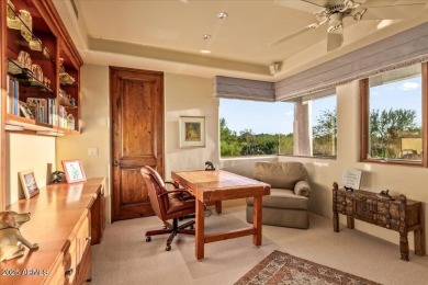 This spectacular custom home is a true desert retreat, ideally on The Boulders Resort Golf Club in Arizona - for sale on GolfHomes.com, golf home, golf lot