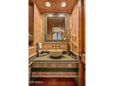 This spectacular custom home is a true desert retreat, ideally on The Boulders Resort Golf Club in Arizona - for sale on GolfHomes.com, golf home, golf lot