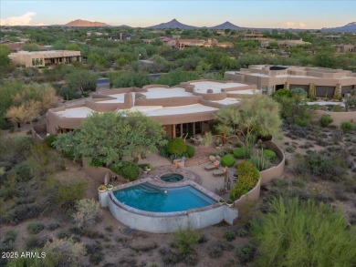 This spectacular custom home is a true desert retreat, ideally on The Boulders Resort Golf Club in Arizona - for sale on GolfHomes.com, golf home, golf lot