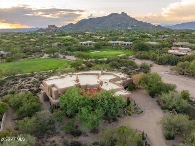 This spectacular custom home is a true desert retreat, ideally on The Boulders Resort Golf Club in Arizona - for sale on GolfHomes.com, golf home, golf lot