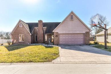 This all-brick home is situated on a 1/2 acre lot and is located on Prestwick Country Club in Indiana - for sale on GolfHomes.com, golf home, golf lot