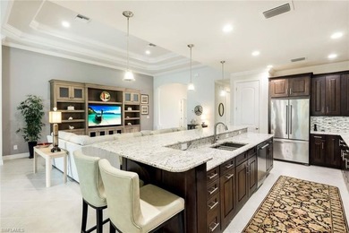 Built in 2016 by Toll Brothers, this under-lived-in Cordova home on Spanish Wells Golf and Country Club in Florida - for sale on GolfHomes.com, golf home, golf lot