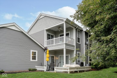 Single level (upper) 3 bedroom Waterscape unit w/ dock on Harbour Trees Golf Club in Indiana - for sale on GolfHomes.com, golf home, golf lot