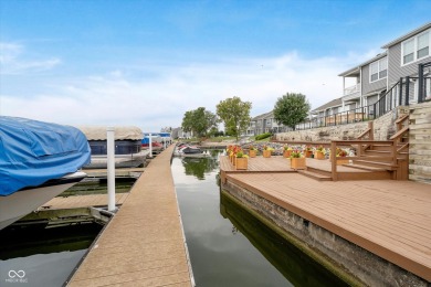 Single level (upper) 3 bedroom Waterscape unit w/ dock on Harbour Trees Golf Club in Indiana - for sale on GolfHomes.com, golf home, golf lot