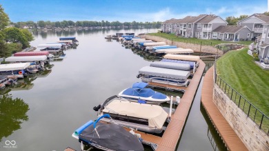 Single level (upper) 3 bedroom Waterscape unit w/ dock on Harbour Trees Golf Club in Indiana - for sale on GolfHomes.com, golf home, golf lot