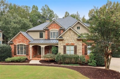 This exquisite Traditional Craftsman home rests near the end of on Traditions of Braselton Golf Club in Georgia - for sale on GolfHomes.com, golf home, golf lot