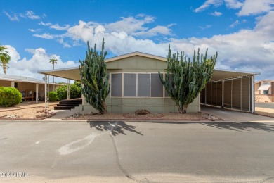 ON LEASED LAND-55+:This charming 2-bedroom, 1.75-bath home is on Sun City Riverview Golf Course in Arizona - for sale on GolfHomes.com, golf home, golf lot