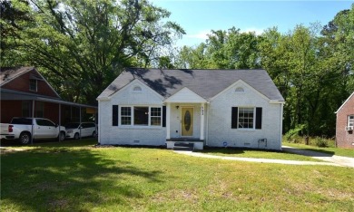 This beautiful brick bungalow style home has been recently on Browns Mill Golf Course in Georgia - for sale on GolfHomes.com, golf home, golf lot