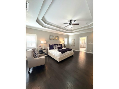 Must see, stunning custom home cradled in the sought after gated on Manor Golf and Country Club in Georgia - for sale on GolfHomes.com, golf home, golf lot