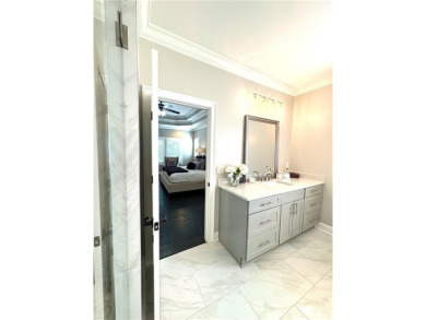 Must see, stunning custom home cradled in the sought after gated on Manor Golf and Country Club in Georgia - for sale on GolfHomes.com, golf home, golf lot