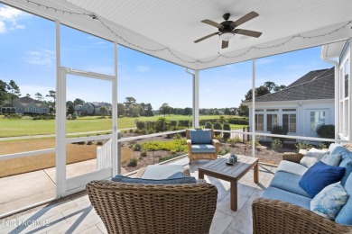 This golf front home on the 7th hole of Cate built in 2019 on Members Club At St. James Plantation in North Carolina - for sale on GolfHomes.com, golf home, golf lot