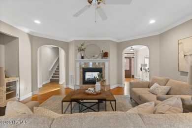 Welcome a stunning 3,185 sq ft custom-built, brick home on a on Olde Point Golf and Country Club in North Carolina - for sale on GolfHomes.com, golf home, golf lot