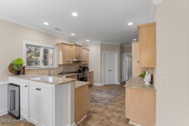 Welcome a stunning 3,185 sq ft custom-built, brick home on a on Olde Point Golf and Country Club in North Carolina - for sale on GolfHomes.com, golf home, golf lot